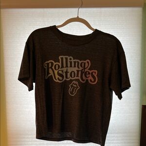 The Rolling Stones Dark Brown Short Sleeve Tee